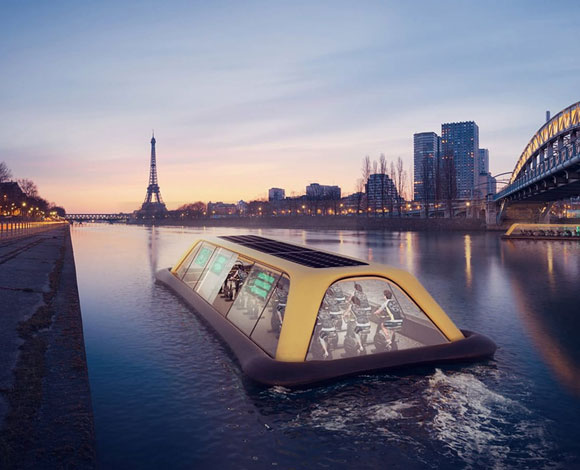 نادي رياضي عائم يتيح لكم التجول في باريس