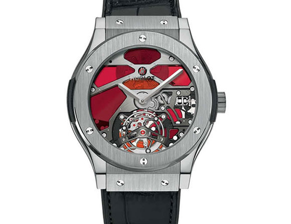 مواصفات ساعة Hublot Classic Fusion Tourbillon Vitrail
