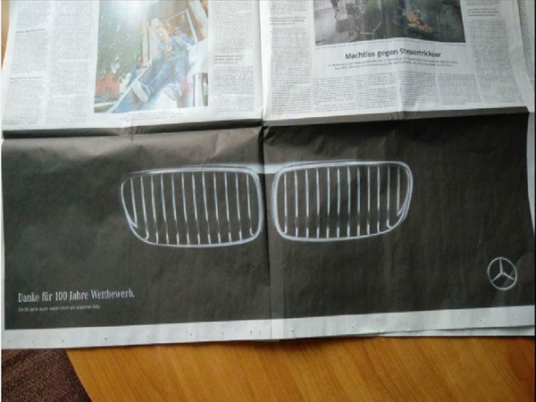 مرسيدس تفاجئ المستخدمين بإعلان عبقري