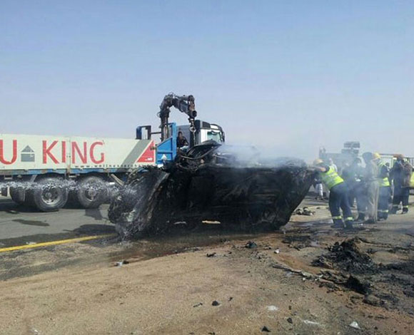 مصرع 9 أشخاص في حادث مروع في السعودية