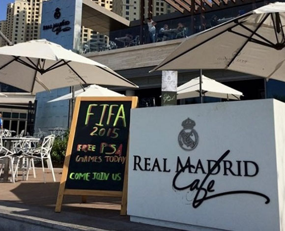 مقهى ريال مدريد يفتتح أبوابه في دبي