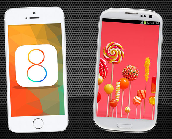 بماذا يتفوّق Android 5.0 على iOS 8؟ إليكم دراسة حديثة