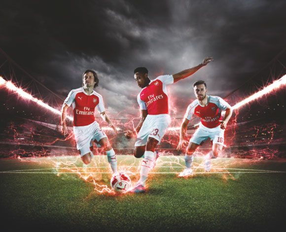 إطلاق طقم PUMA الأساسي لنادي آرسنال لموسم 2015/16