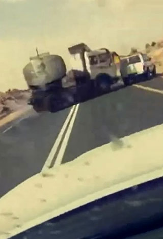 فيديو مرعب جدًّا على طرقات السعودية
