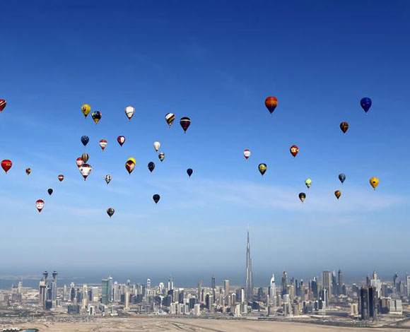 بالصور .. دبي من السماء من حيث الكثافة السكانية