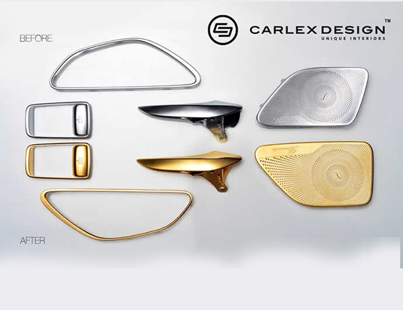 Carlex Design تضيف لمسات ذهبية لمرسيدس بينز  S63 AMG