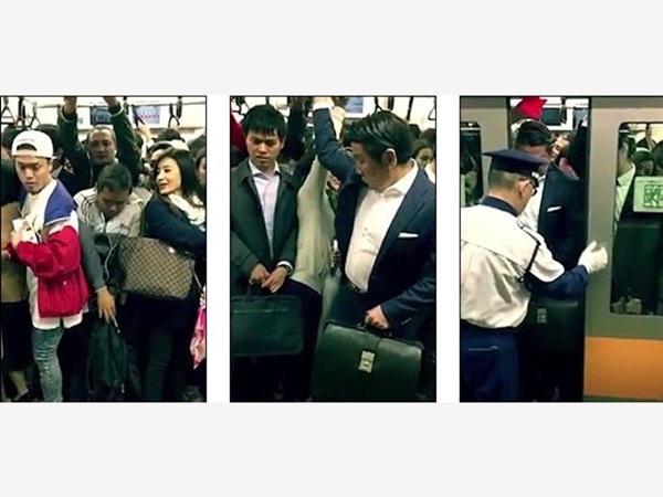 فيديو أذهل العالم من اليابان .. هكذا يركبون المترو