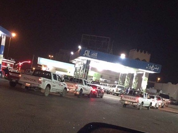ازدحام في محطات البنزين ليلة رأس السنة