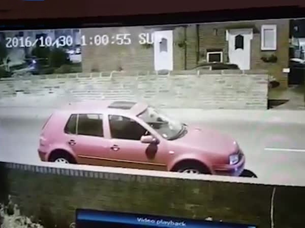 إنهم يصطدمون بالسيارات بأجسامهم .. ثم يفرون هاربين
