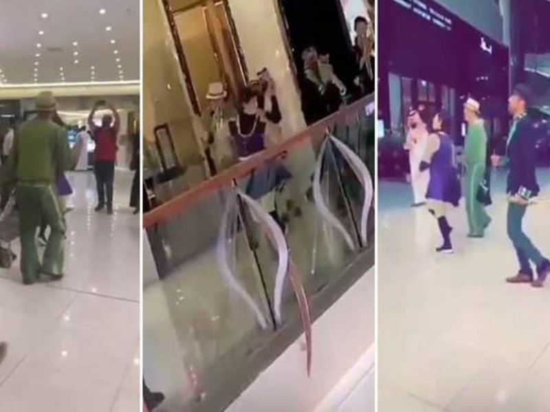اضغط لمشاهدة الفيديو: ماذا تفعل فرقة موسيقية راقصة في مول الياسمين بجدة؟!