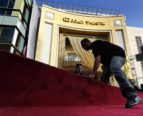 تحضيرات حفل توزيع جوائز الأوسكار... بالصور
