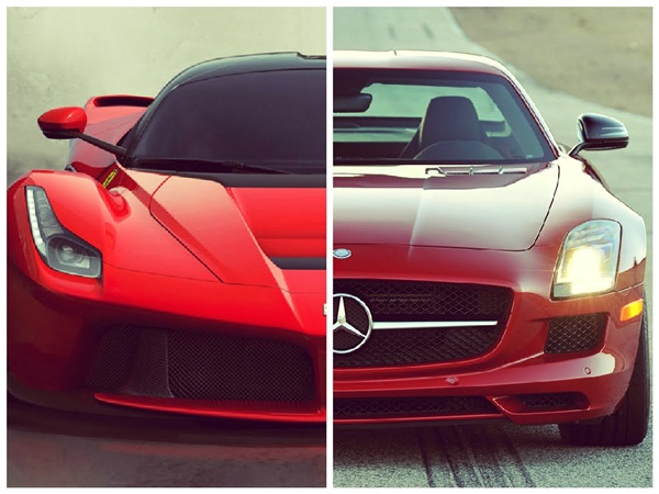 شاهد .. حادث تصادم كبير بين سيارتين فارهتين