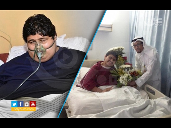 شاهد صور الشاعري بعد أن فقد 480 كيلو غرامًا من وزنه