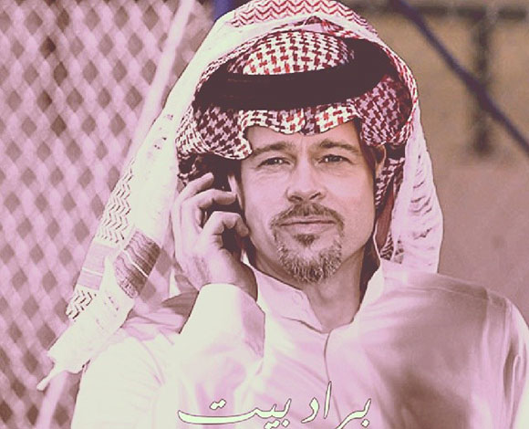 نجوم هوليوود بأزياء خليجية في صور طريفة