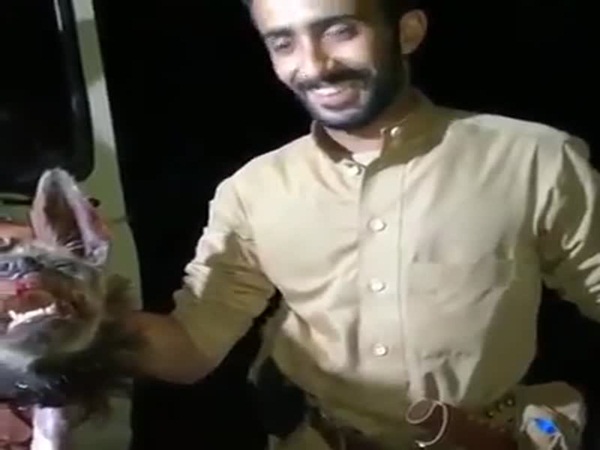 ماذا فعل هذا الرجل بالضبع حتى ينال إعجاب المعلقين .. فيديو