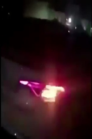 بالفيديو .. يطلقون النار على مبني للأيتام