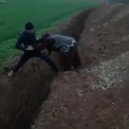 شهامة شاب تتحول إلى كارثة .. فيديو