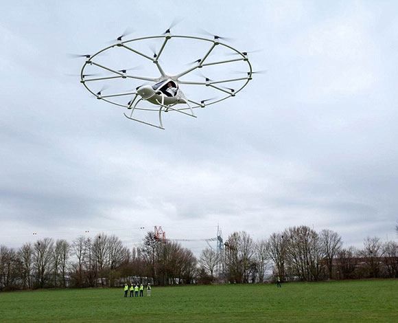 Volocopter أول طائرة هجينة تتيح التنقل بالأماكن الحضرية