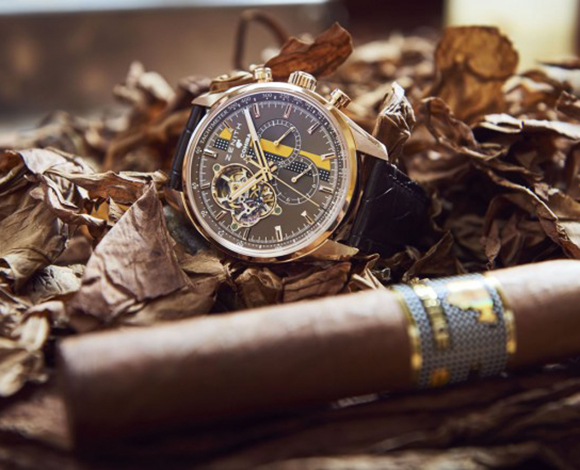 أول ساعة Cohiba لدار Zenith للاحتفال بالذكرى الخمسين لسيجار Cohiba