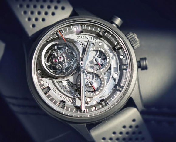 ساعة Zenith El Primero Tourbillon Skeleton Intense Black من أجمل الساعات والأكثرها أناقة!