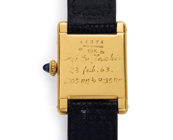 ساعة جاكي كينيدي موديل1962 من Cartier في مزاد Christie’s