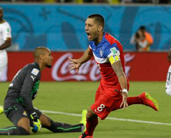 كلينت ديمبسي يسجل أسرع هدف في كأس العالم 2014 في البرازيل