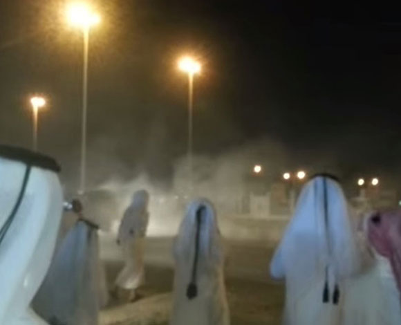 تفحيط خطير في احد شوارع قطر... بالفيديو