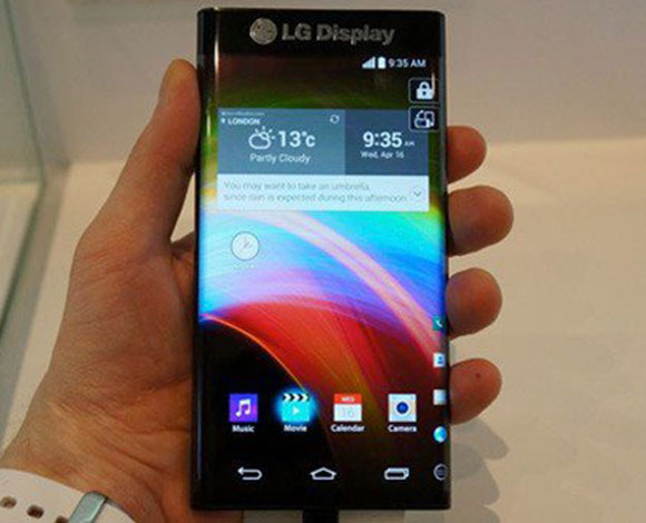 هاتف بشاشة منحنية من الجانبين من LG