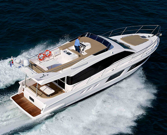 "جلف كرافت" تعرض أحدث يخوتها الفاخرة في معرض أمواج مارينا للقوارب