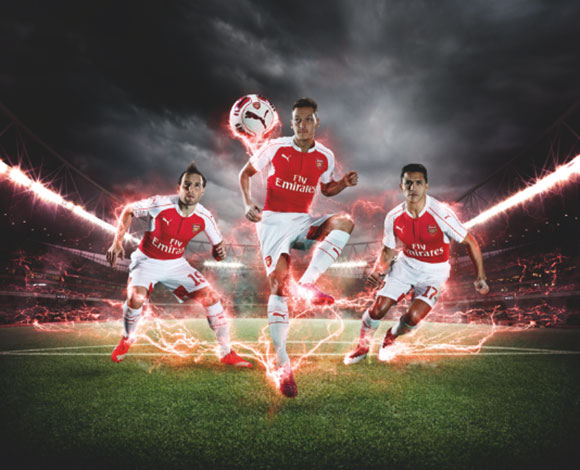 إطلاق طقم PUMA الأساسي لنادي آرسنال لموسم 2015/16