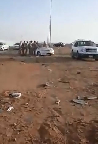 شاهد بالفيديو أعنف حادث سير في السعودية