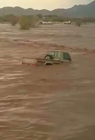 بالفيديو- سعودي يخاطر بنفسه