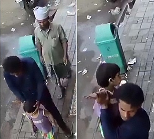 بالفيديو: اختطاف طفلة في حضور والدها!