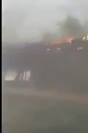 عين الحسود نصيب صاحب استراحة فتحرقها بالكامل