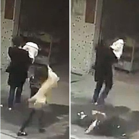 بالفيديو: كلب يسقط فوق رأس امرأة أثناء سيرها في الشارع!
