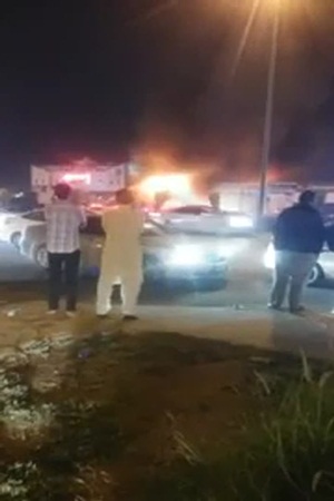 قوات الدفاع المدني تسيطر على حريق في الرياض