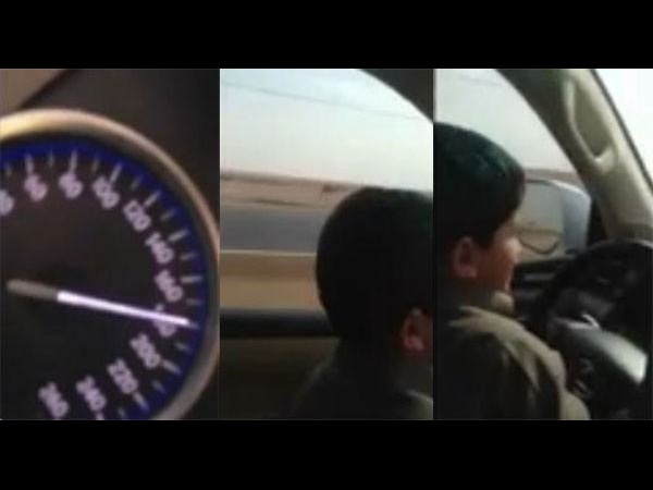 بالفيديو: طفل يقود سيارة بسرعة 220 كيلومترًا!