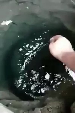 شاهد حقيقة بئر جديد لزمزم