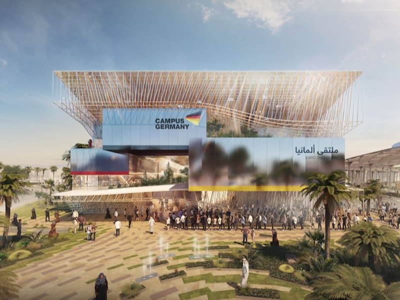 بالفيديو والصور: كشف النقاب عن تصميم الجناح الألماني في إكسبو 2020