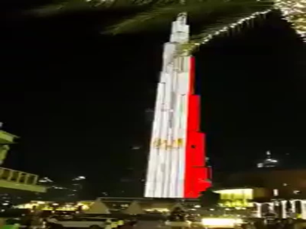 برج خليفة يتشح بالعلم المصري تضامنًا معها .. فيديو