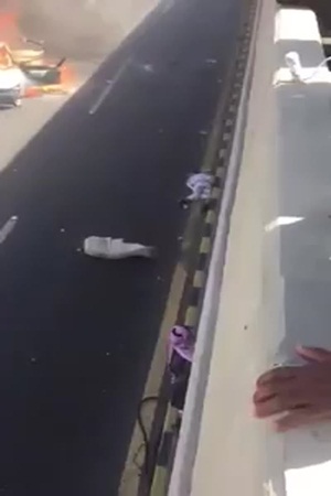 حادث مرعب في أبها .. تفحّم شخص داخل سيارته