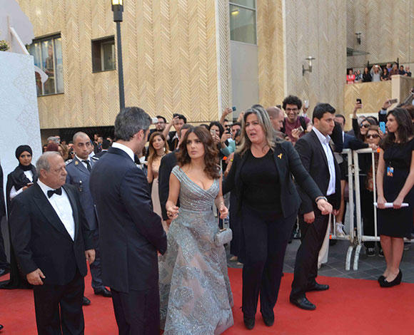 شاهد بالصور حفل إطلاق فيلم النبي في حضور سلمى حايك في بيروت