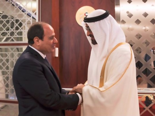 الشيخ محمد بن زايد يستقبل السيسي في أبو ظبي