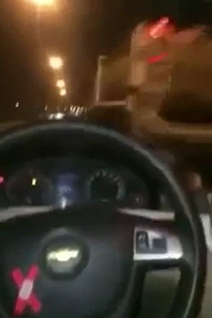 فيديو صادم .. يصور لحظة اصطدامه بنفسه