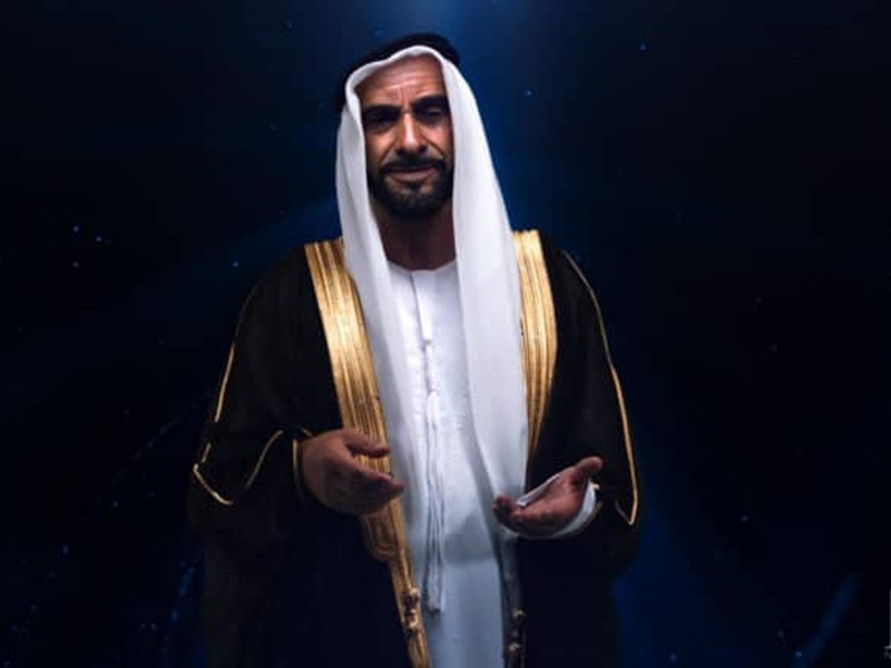تقنية الهولوغرام تعيد الشيخ زايد بن آل نهيان للحياة في مئويته!