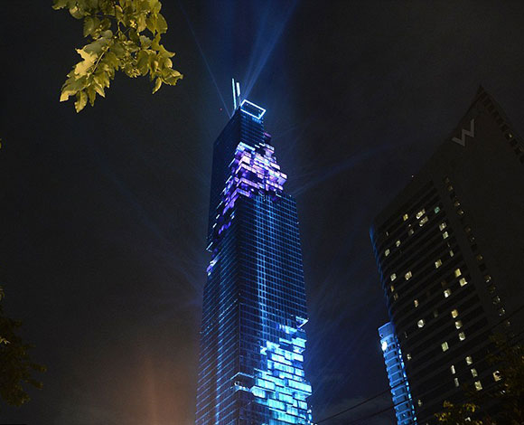 إليك بالصور ... احتفال افتتاح برج Mahanakhon  في بانكوك
