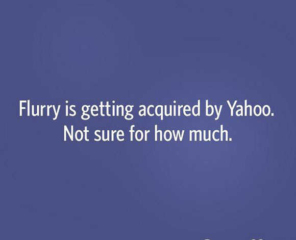ياهو تستحوذ على شركة Flurry الناشئة