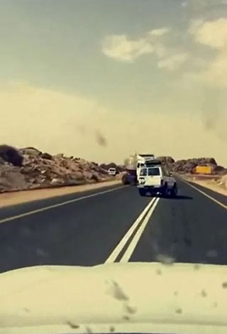 فيديو مرعب جدًّا على طرقات السعودية