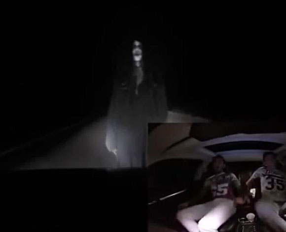 بالفيديو- شبح يظهر على سعودي في الظلام