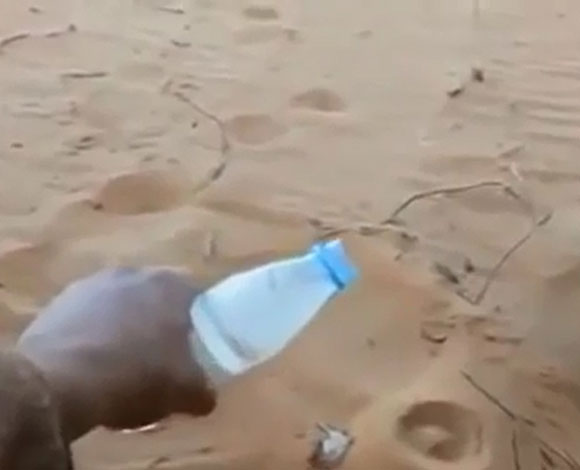 بالفيديو- عندما تتتجمد المياه في السعودية